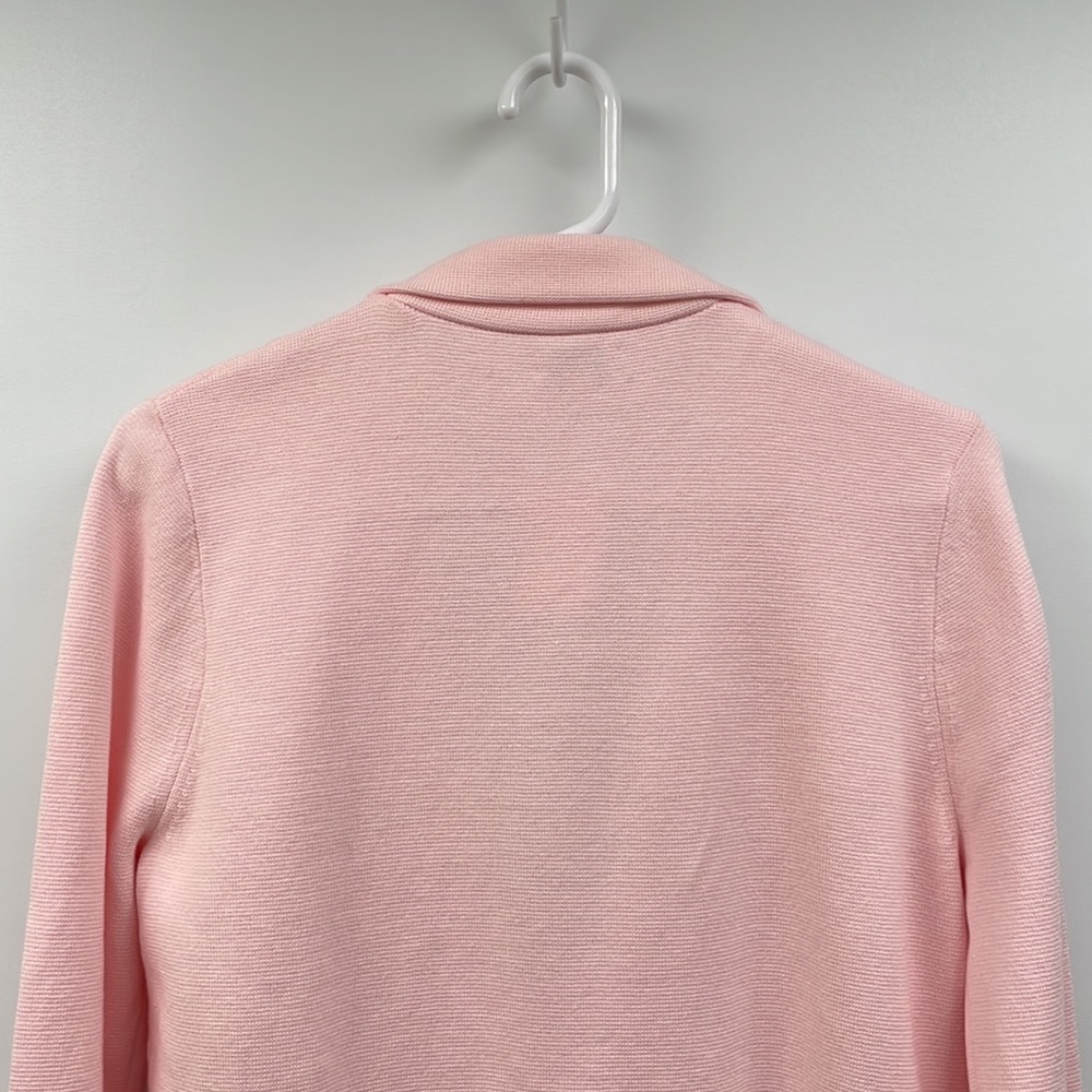 NWT J. Crew Schoolboy Single Breasted Sweater Blazer Knit Jacket Pink Medium - Picture 7 of 9